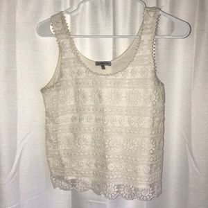 White Lace Tank Top